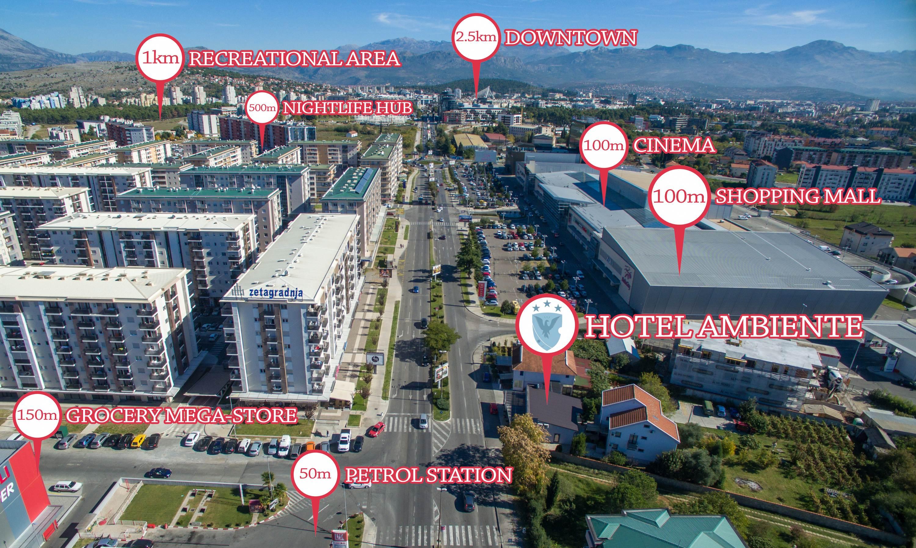 Hotel Ambiente Podgorica Exteriér fotografie